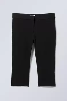 Облегающие брюки-капри Weekday, черный