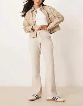 Облегающие брюки с низкой посадкой серого цвета Abercrombie & Fitch