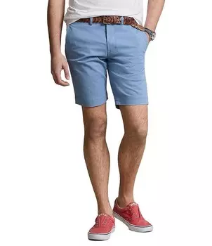 Облегающие брюки стрейч Polo Ralph Lauren 9,5 Шорты по внутреннему шву, синий