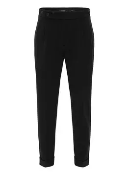 Облегающие брюки в складку спереди Antioch, черный