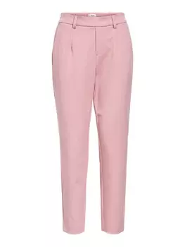 Облегающие брюки в складку спереди OBJECT OBJLisa, розовый