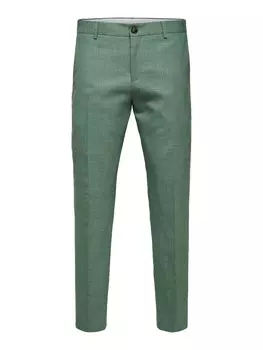 Облегающие брюки в складку спереди SELECTED HOMME Oasis, цвет mottled green