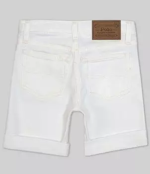 Облегающие джинсовые шорты из эластичного денима Polo Ralph Lauren Little Boys 2T-7 Sullivan, белый