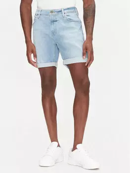 Облегающие джинсовые шорты Rider 112363926 Lee, синий