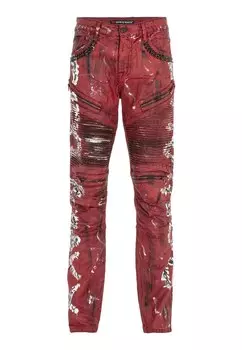 Облегающие джинсы CIPO & BAXX DENIM, красный