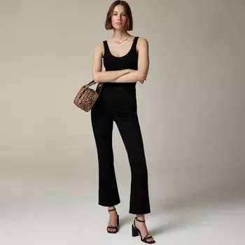 Облегающие джинсы Curvy 2003 года супер-эластичные J.Crew, черный