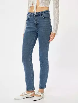 Облегающие джинсы Koton, синий деним