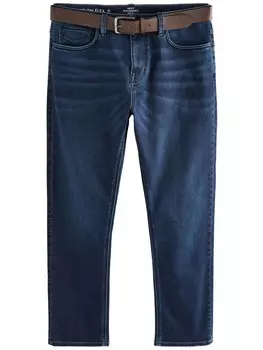 Облегающие джинсы Next, цвет Blue denim/Brown