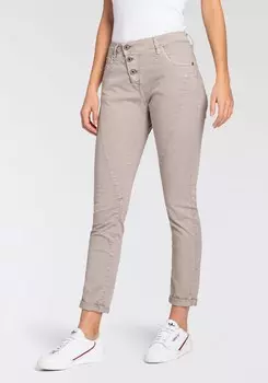 Облегающие джинсы PLEASE, бежевый