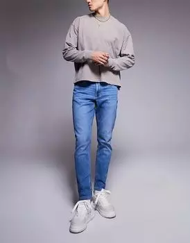 Облегающие джинсы средне-синего цвета River Island
