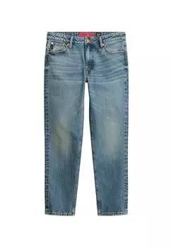 Облегающие джинсы Superdry, темно-синий