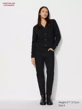 Облегающие джинсы Uniqlo, черный