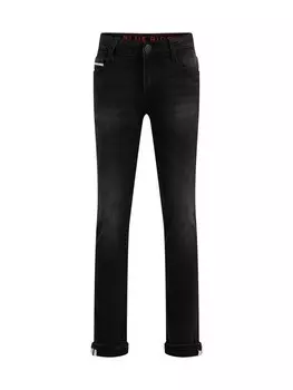 Облегающие джинсы WE Fashion, черный деним