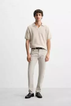 Облегающие джинсы ZARA, экрю