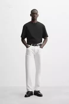 Облегающие джинсы ZARA, белый