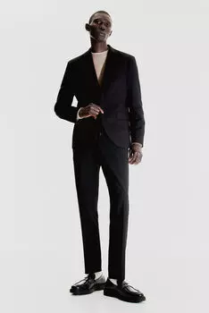Облегающие джоггеры H&M, черный