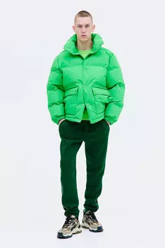 Облегающие джоггеры H&M, зеленый