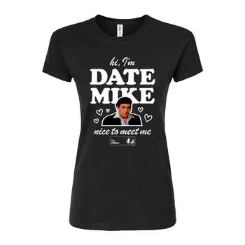 Облегающие футболки The Office Date для юниоров с Майком Licensed Character, черный