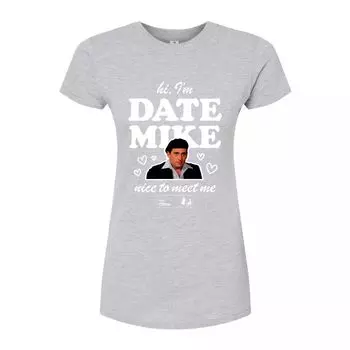 Облегающие футболки The Office Date для юниоров с Майком Licensed Character, серый