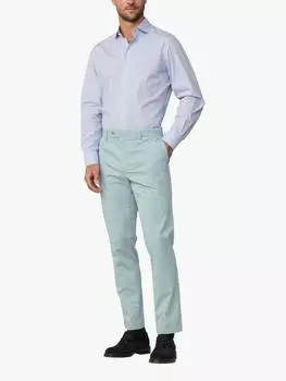 Облегающие кенсингтонские брюки-чинос Hackett London, цвет Menthol Green