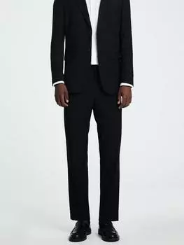 Облегающие костюмные брюки SELECTED HOMME, черный