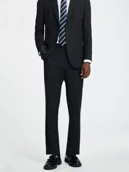 Облегающие костюмные брюки SELECTED HOMME, угольный