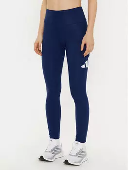Облегающие леггинсы Essentials Big Logo JH1184 Adidas, синий