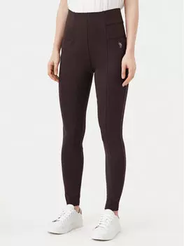 Облегающие леггинсы WUP0053 U.S. Polo Assn., коричневый