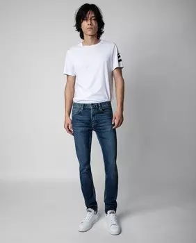 Облегающие мужские джинсы Mick Zadig & Voltaire, темно-синий