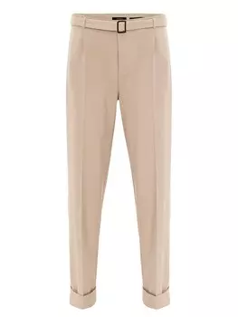 Облегающие плиссированные брюки Antioch, светло-бежевый