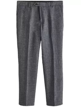 Облегающие плиссированные брюки Next, пятнистый серый