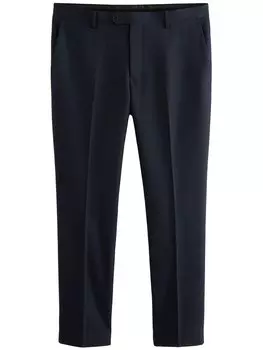 Облегающие плиссированные брюки Next, темно-синий