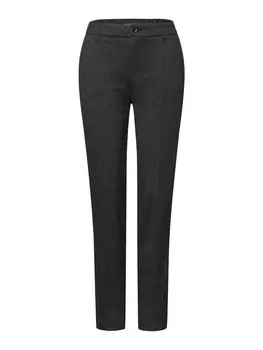 Облегающие плиссированные брюки STREET ONE, черный