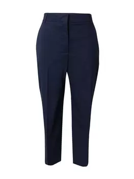 Облегающие плиссированные брюки Tommy Hilfiger Curve, темно-синий