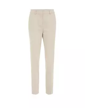 Облегающие плиссированные брюки WE Fashion, бежевый
