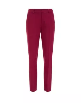 Облегающие плиссированные брюки WE Fashion, бордовый