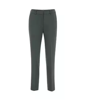 Облегающие плиссированные брюки WE Fashion, зеленый