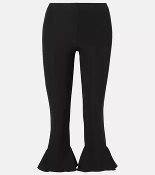 Облегающие расклешенные капри Nensi Dojaka, черный