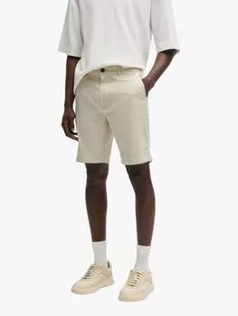 Облегающие шорты HUGO BOSS, светло-бежевый