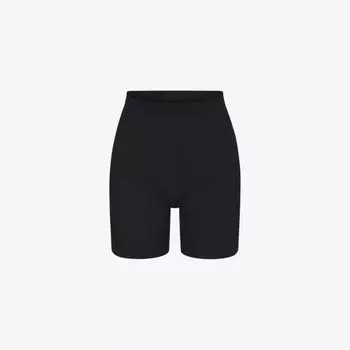 Облегающие шорты из эластичной ткани Skims, оникс