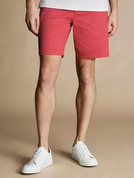Облегающие шорты из хлопчатобумажной смеси Charles Tyrwhitt, цвет Coral Pink