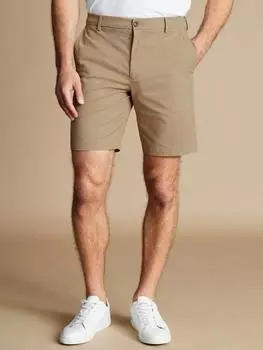 Облегающие шорты из хлопчатобумажной смеси Charles Tyrwhitt, серо-коричневый