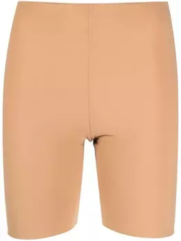 Облегающие шорты с завышенной талией Jil Sander, нейтральный цвет