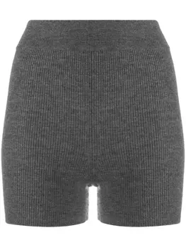 Облегающие шорты в рубчик Cashmere In Love, серый