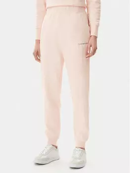 Облегающие спортивные штаны Monologo J20J225354 Calvin Klein Jeans, розовый