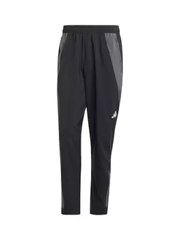 Облегающие тренировочные брюки ADIDAS PERFORMANCE Teamline, черный