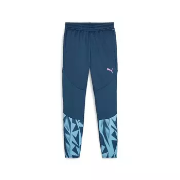 Облегающие тренировочные брюки PUMA IndividualFINAL, цвет Navy/Azure