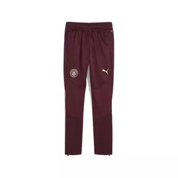Облегающие тренировочные брюки PUMA Manchester City, цвет Wine red