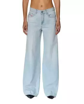 Облегающие женские джинсы-клеш с обычной талией Diesel, синий