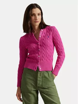 Облегающий кардиган 211891643019 Polo Ralph Lauren, розовый